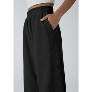 High Waisted Pocket Straight Leg Mop Corduroy Casual Pants